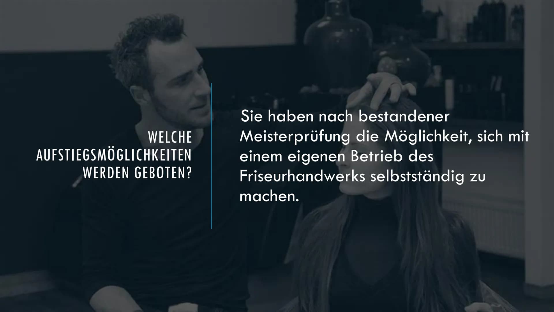 I
PRÄSENTATION ZUM BERUF FRISEUR
Von Annalie Infos zum Beruf Friseur
Welche Tätigkeiten werden ausgeübt?:
Friseure beraten ihre Kunden bei d