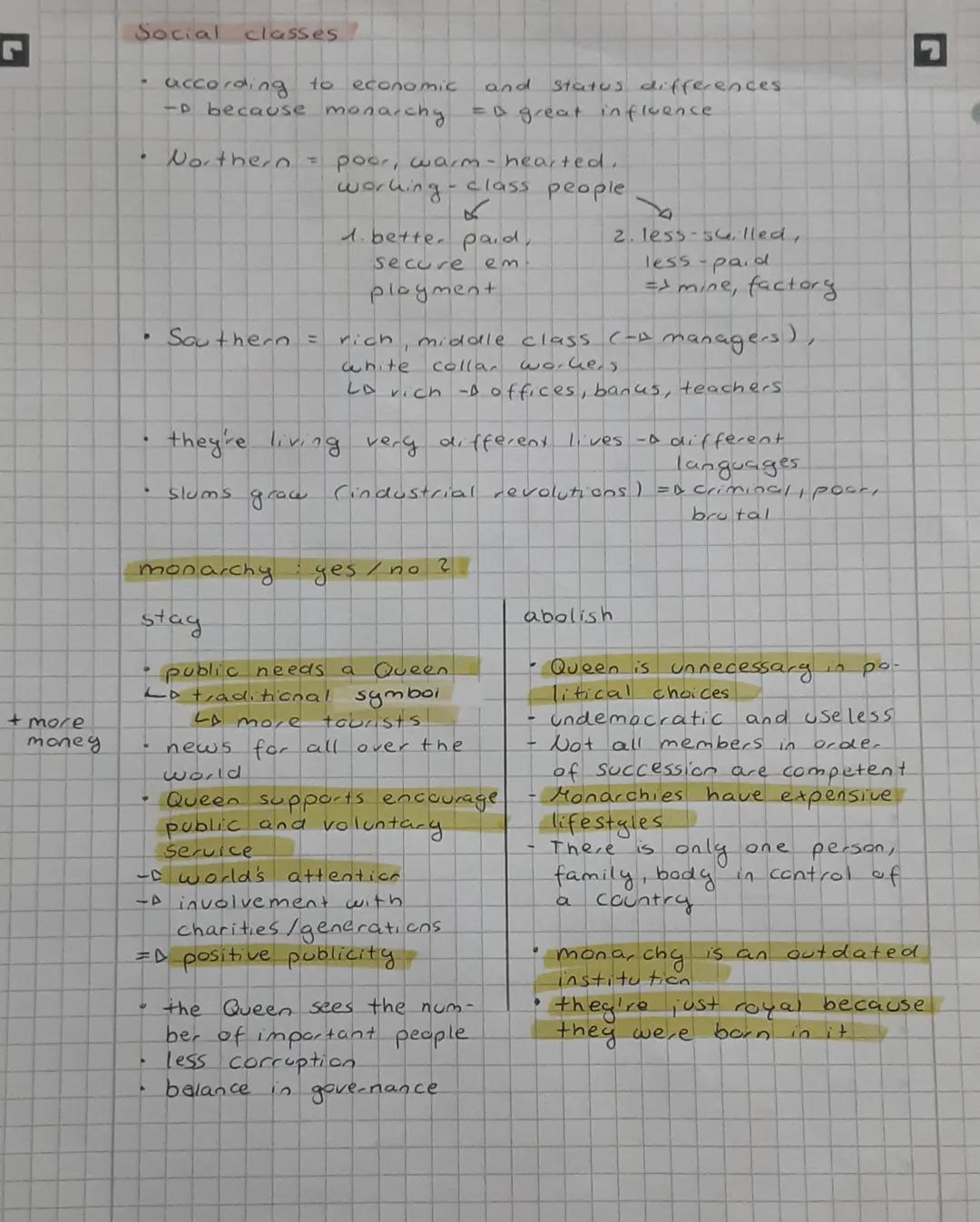 # Englisch
Britishness
manners and
appearance
- politeness
- well dressed
- fair skin
what's important
to them
- the Royals
- the monarchy
-