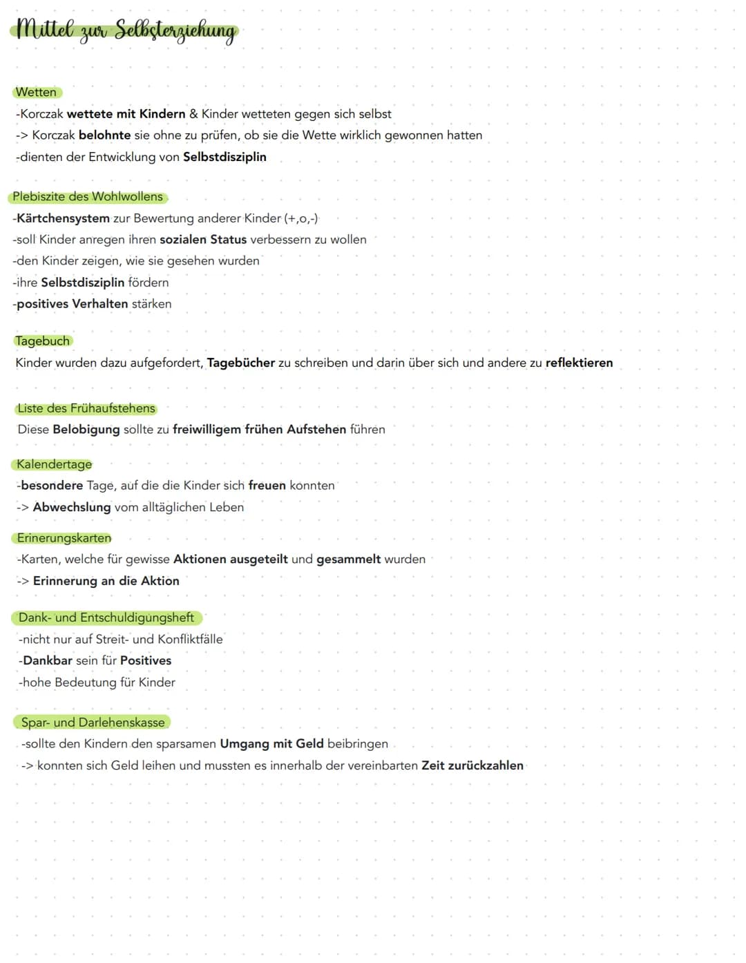Korczak
Bild des Kindes
-Kinder sind Subjekte mit einer unantastbaren Würde und mit eigenen Rechten
-Kind als vollständiges und eigenständig