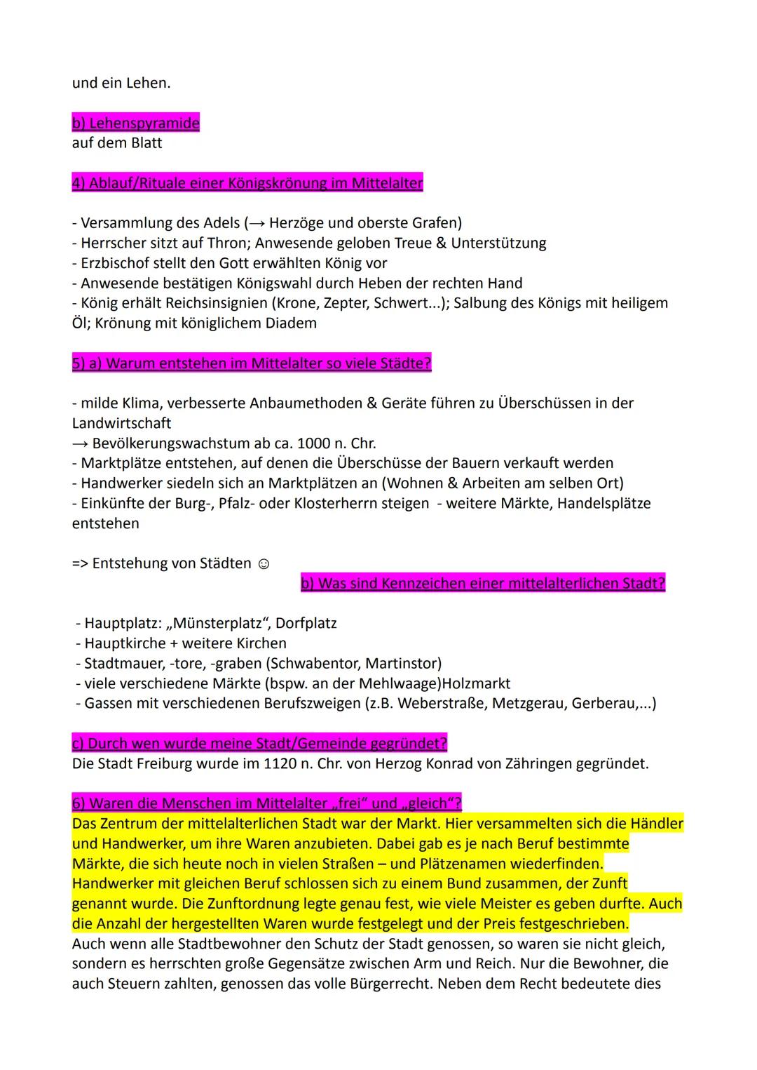 # Geschichte

1) Lebensbereich des Mittelalters + Expertenwissen zu einem dieser Bereiche

Das Leben im Kloster:
Der Tagesablauf der Mönche/