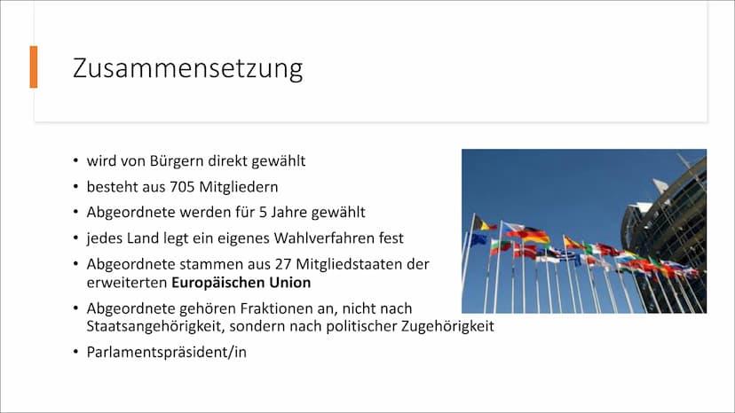 Visit
Das Europäische
Parlament Inhaltsverzeichnis
• Definition
Allgemeine Informationen
Entstehung
●
●
• Zusammensetzung
• Aufbau
●
●
Aufga
