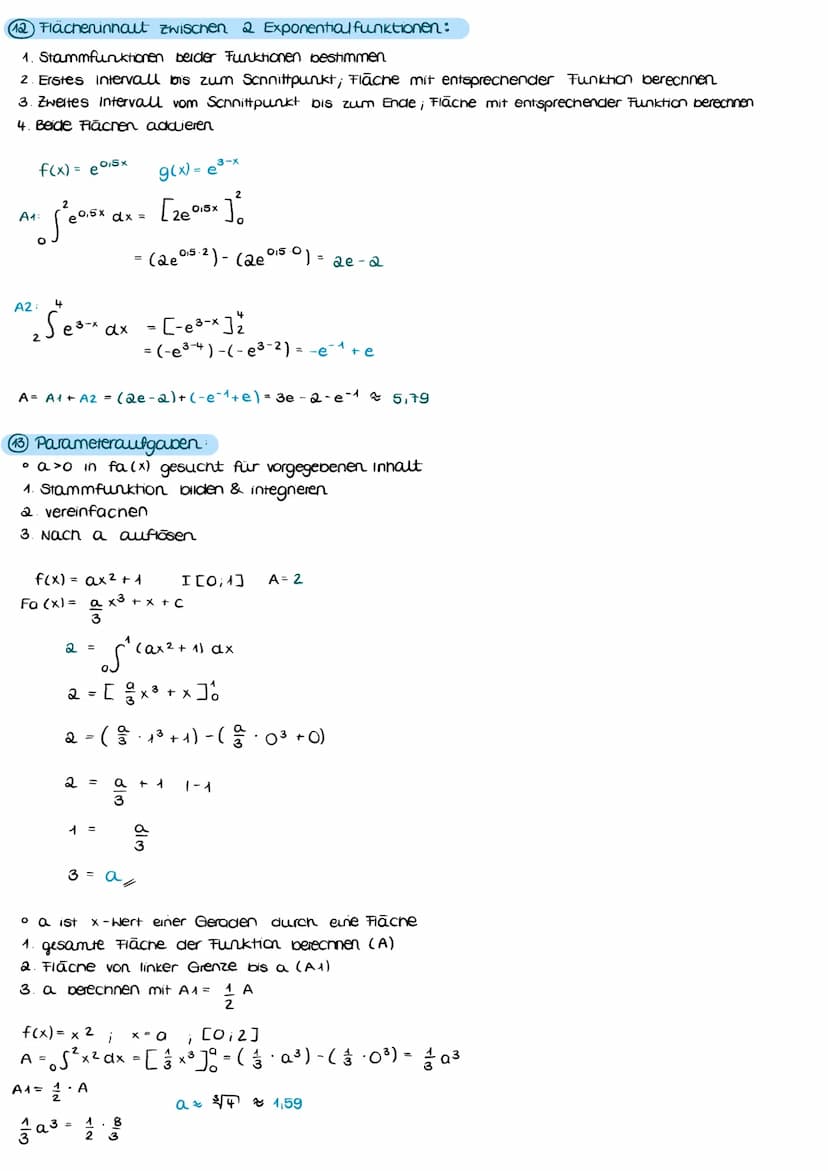 Streifenmethode des Archimedes axa:
Ober- & Untersumme
1. untersumme bilden
1.1 Parabel unternaub mit Rechtecken (Abschnitte müssen gleich g