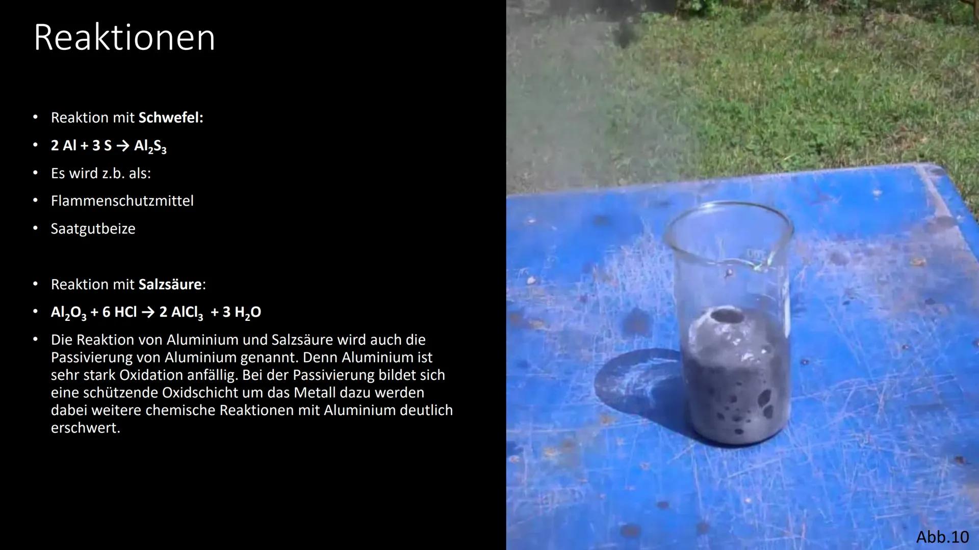 Abb.1
Aluminium Gliederung
●
●
●
●
●
● Reaktionen
Vorkommen
●
●
●
●
●
Allgemeines
Eigenschaften
●
Atommodell/Energieniveauschema
Geschichte
