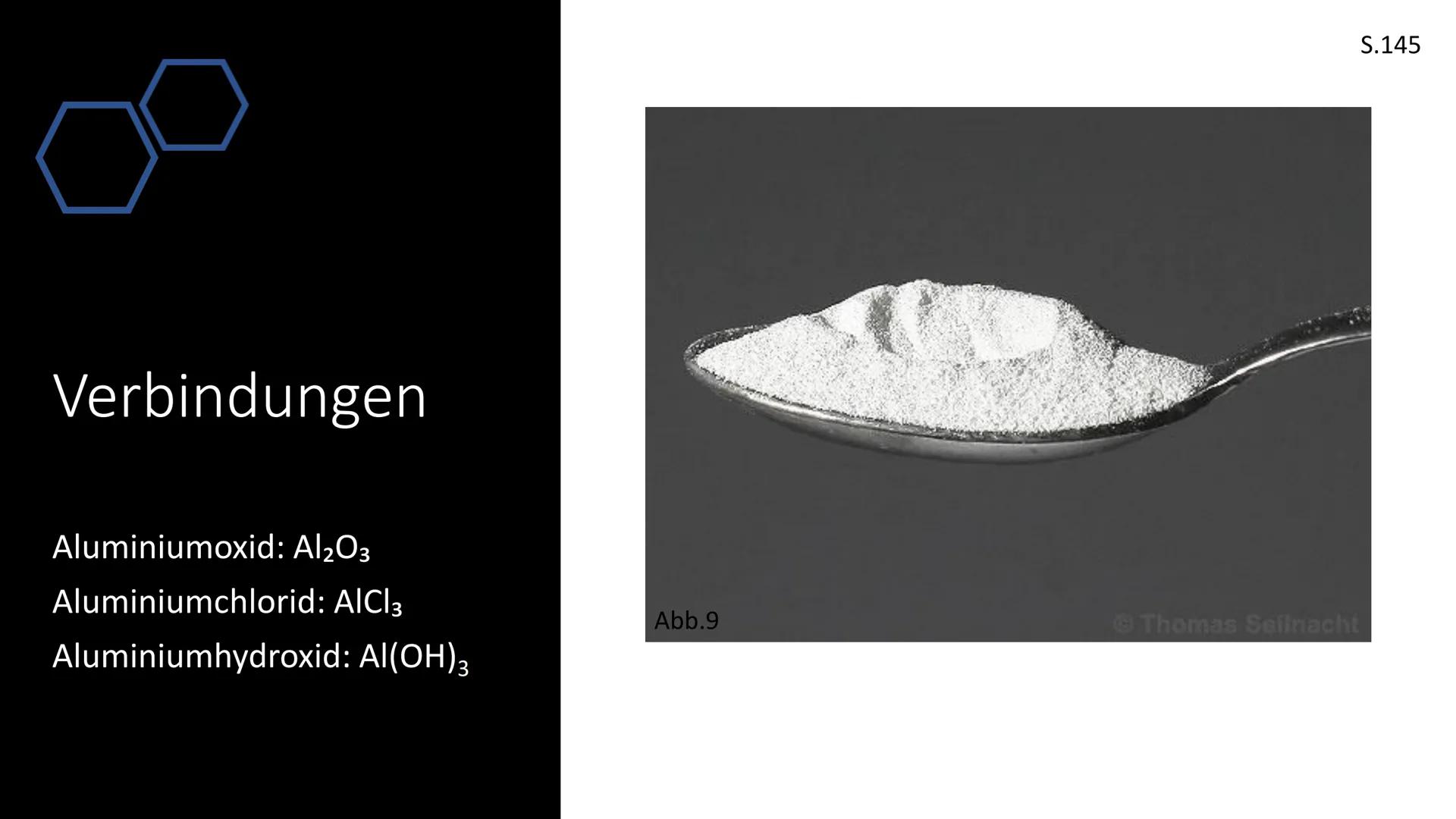 Abb.1
Aluminium Gliederung
●
●
●
●
●
● Reaktionen
Vorkommen
●
●
●
●
●
Allgemeines
Eigenschaften
●
Atommodell/Energieniveauschema
Geschichte
