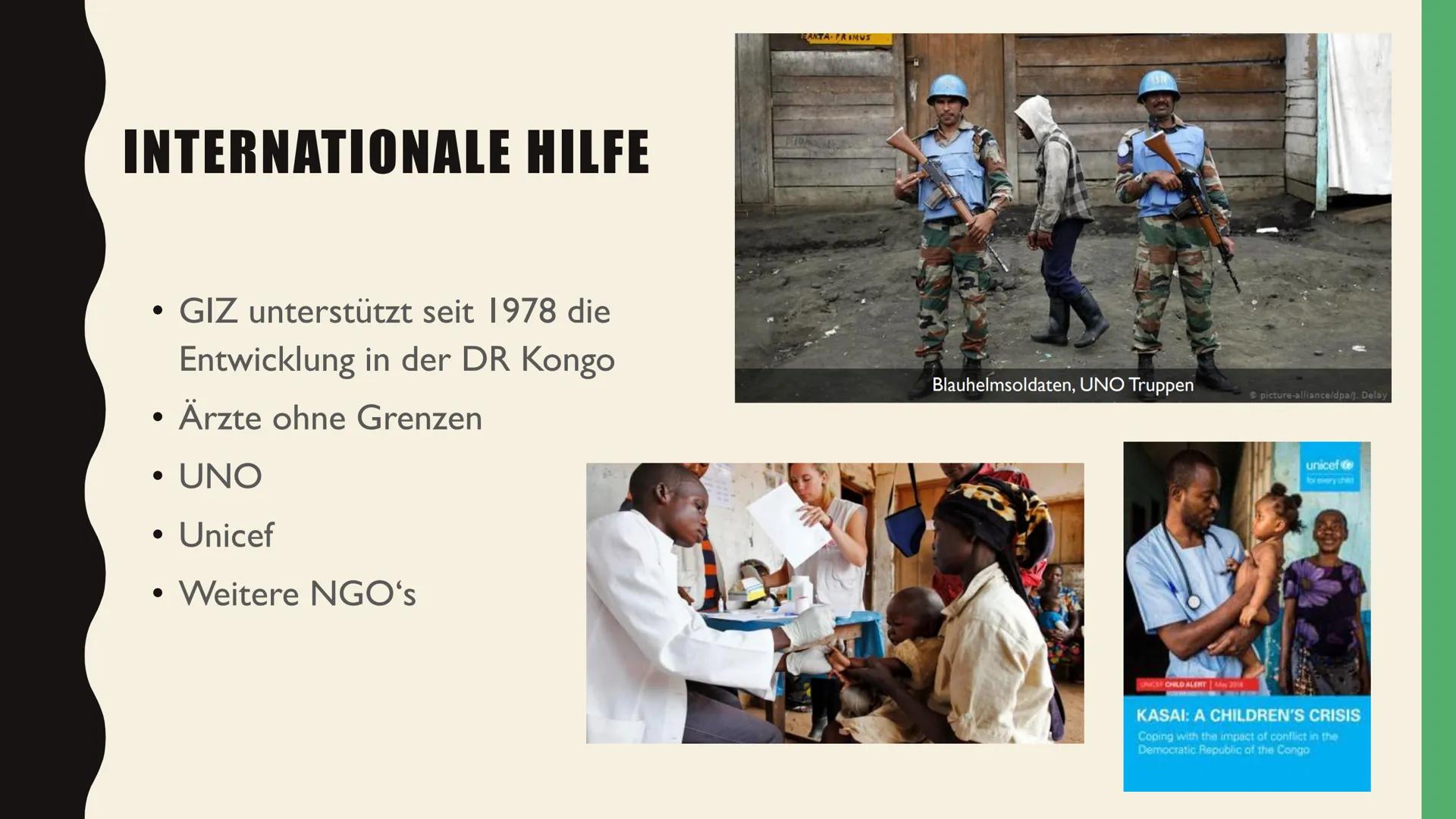 DEMOKRATISCHE REPUBLIK
KONGO
EIN LAND IM TEUFELSKREIS
picture-alliance/dpa/OAP Photo/A.-H. K. Malizo GLIEDERUNG
• Demokratische Republik Kon