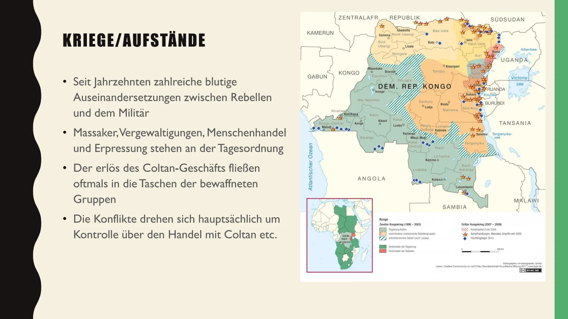 DEMOKRATISCHE REPUBLIK
KONGO
EIN LAND IM TEUFELSKREIS
picture-alliance/dpa/OAP Photo/A.-H. K. Malizo GLIEDERUNG
• Demokratische Republik Kon