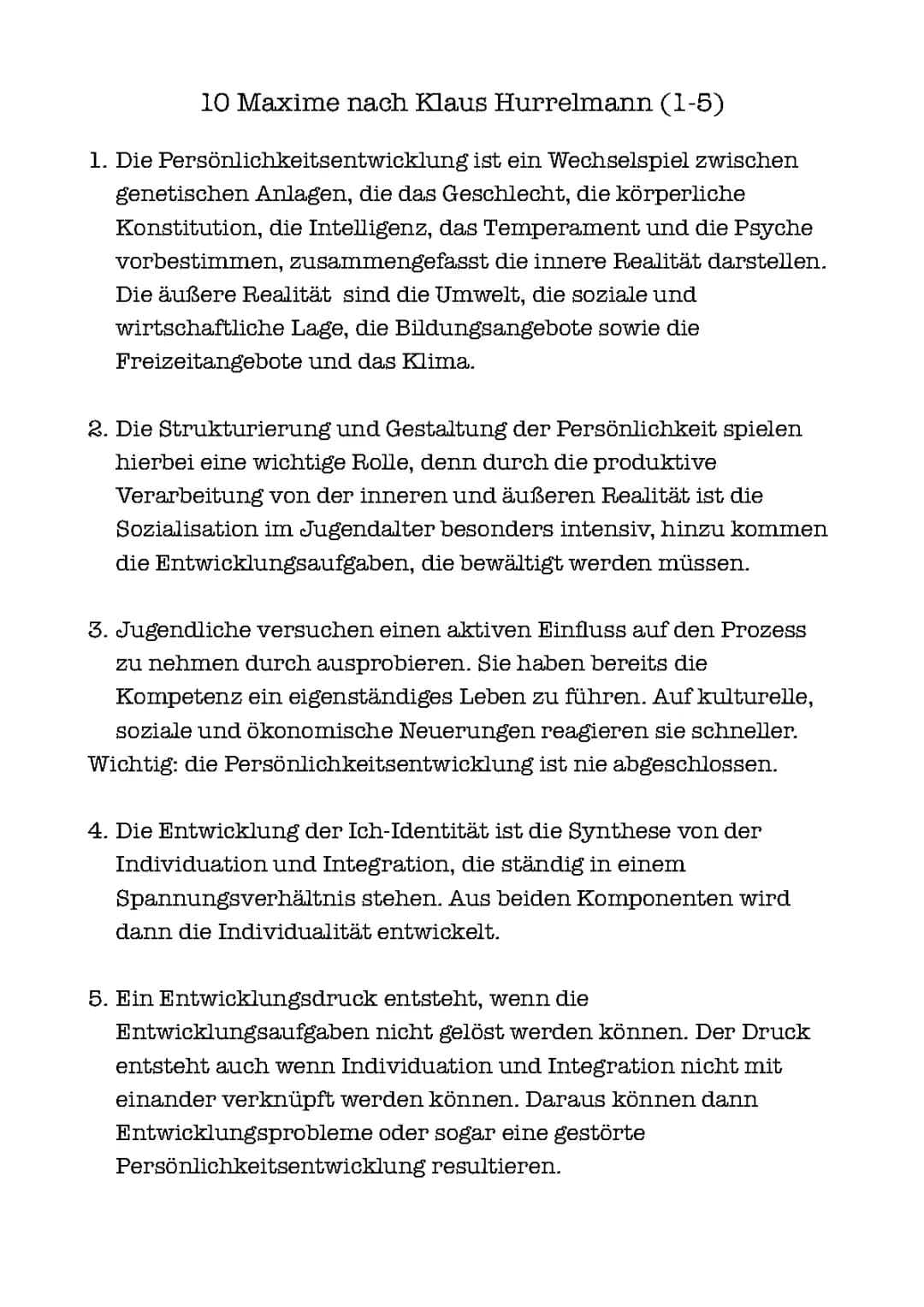 Theorie:Hurrelmann 