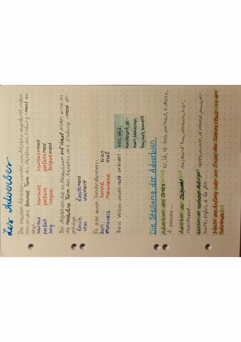 ou
y
Es handelt sich hier um Adverbien, die als Prono-
men gebraucht werden.
En
en die Adverbial pronomen
Wann verwendet man Y ?
# Ortsangab