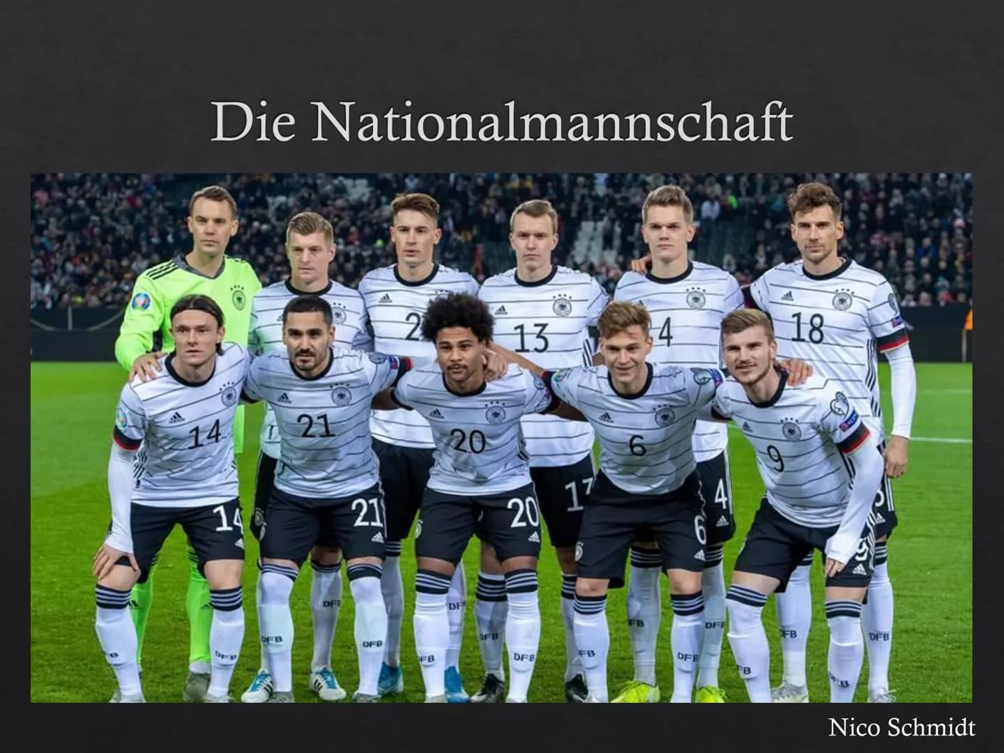 Fußball in Deutschland
Nico Schmidt Deutscher Fußball-Bund
DEUTSCHER
明
FUSSBALL-BUND
Nico Schmidt Geschichte
A
Am 28. Januar 1900 gegründet
