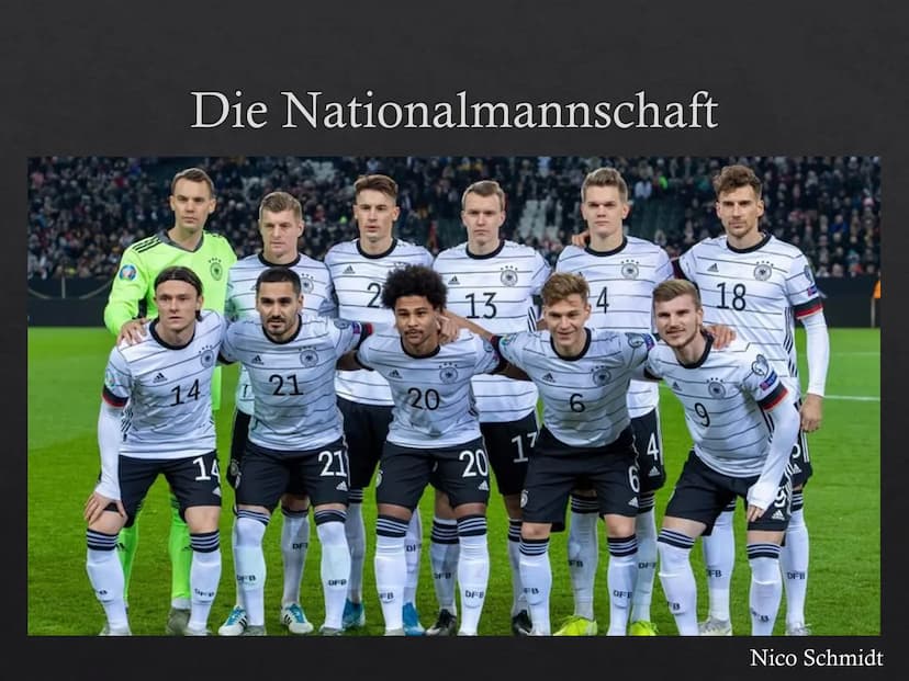Fußball in Deutschland
Nico Schmidt Deutscher Fußball-Bund
DEUTSCHER
明
FUSSBALL-BUND
Nico Schmidt Geschichte
A
Am 28. Januar 1900 gegründet
