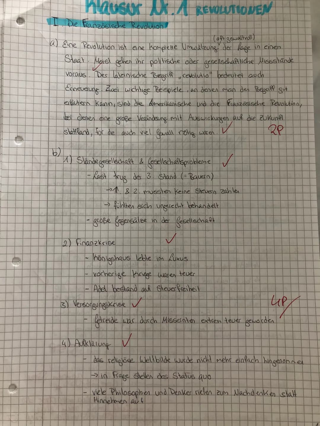 10
5
15
20
25
30
Name
Leonie
Punkte
27,5
/30P
1. Klausu
Datum
Mündl. Zischenstand Note
Thema: ,,Revolutionen" in den USA und Frankreich
M1: 