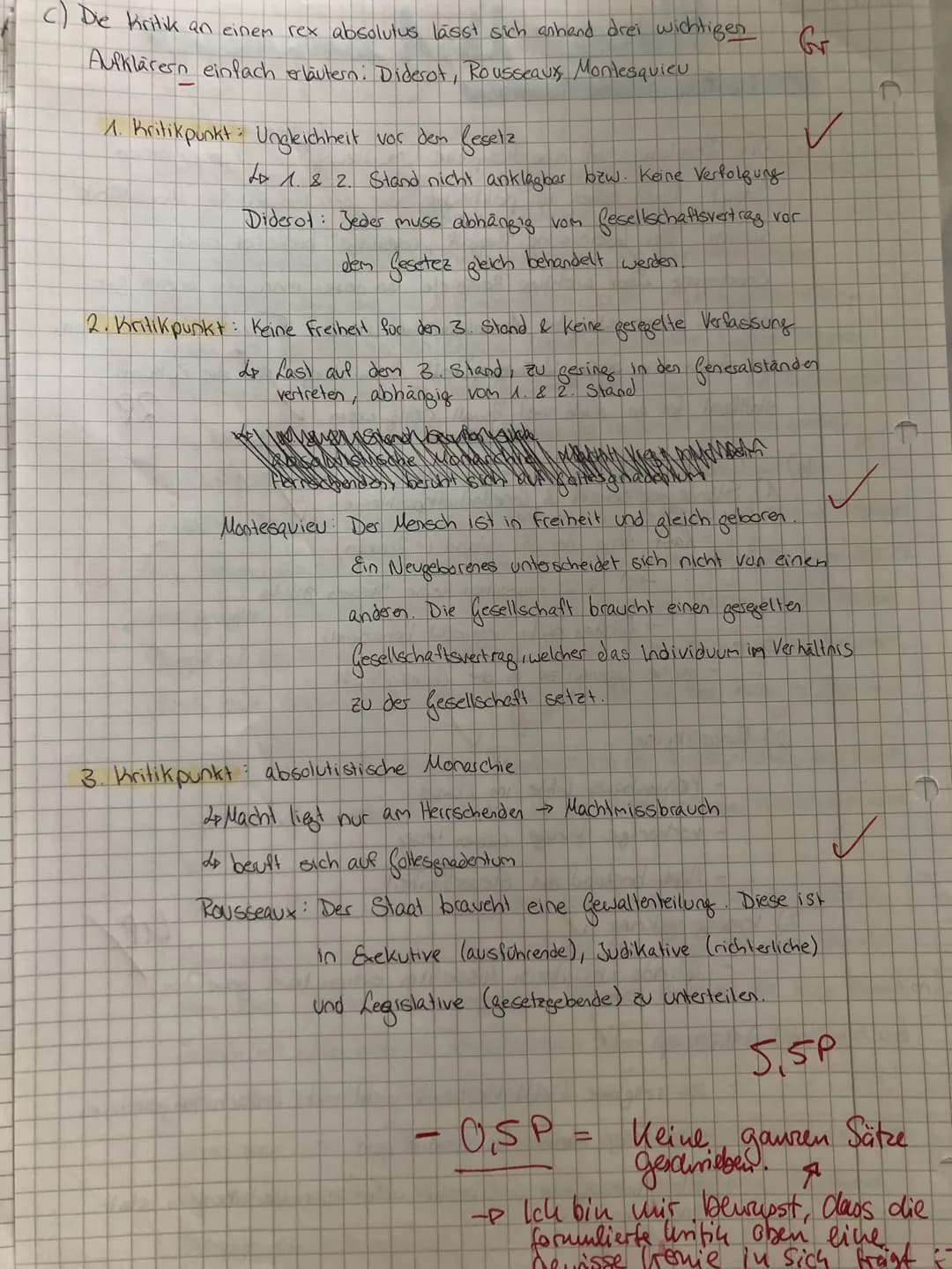 10
5
15
20
25
30
Name
Leonie
Punkte
27,5
/30P
1. Klausu
Datum
Mündl. Zischenstand Note
Thema: ,,Revolutionen" in den USA und Frankreich
M1: 