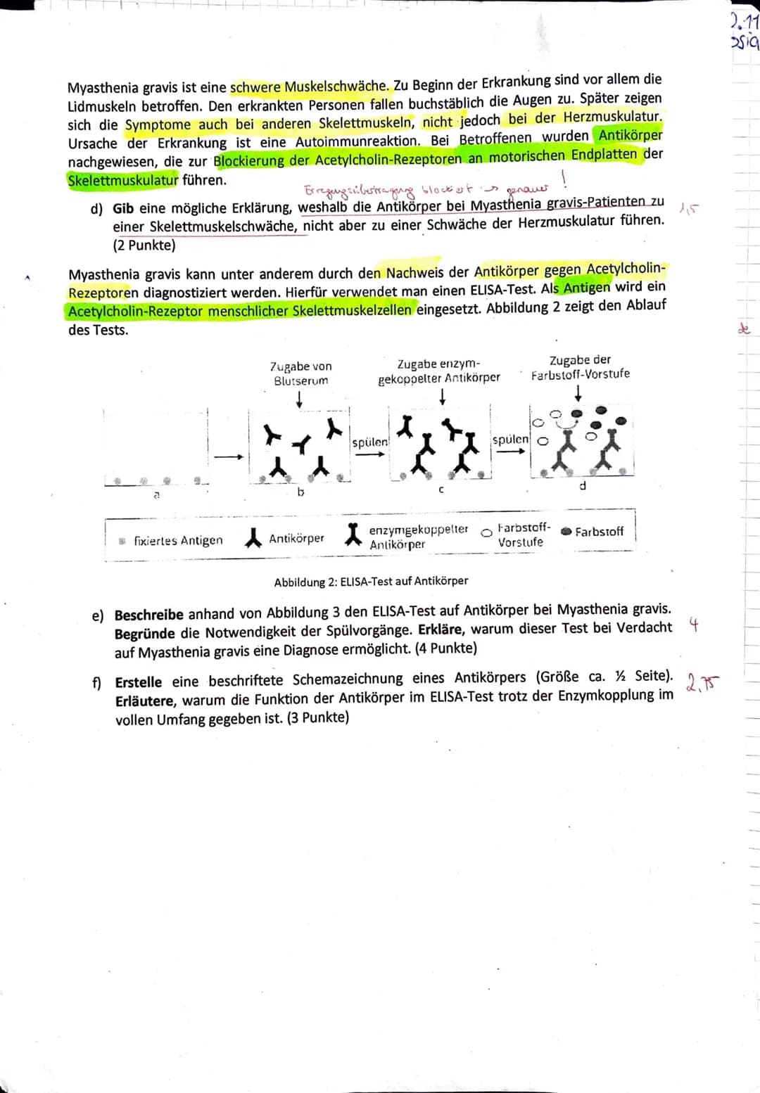 J2 Biologie
Frank
Klausur Nr. 1
Klausur Nr. 1
Viel Erfolg!
Bitte löse die Aufgaben in der angegebenen Reihenfolge auf dem separaten Bogen.
Z