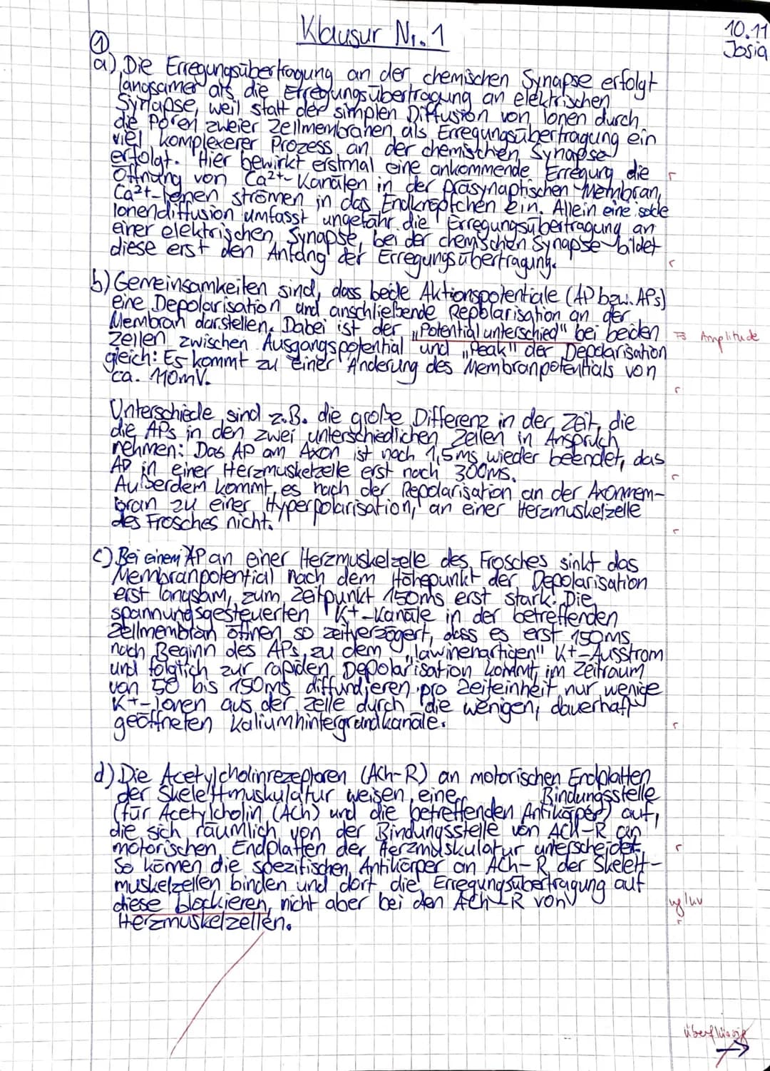 J2 Biologie
Frank
Klausur Nr. 1
Klausur Nr. 1
Viel Erfolg!
Bitte löse die Aufgaben in der angegebenen Reihenfolge auf dem separaten Bogen.
Z