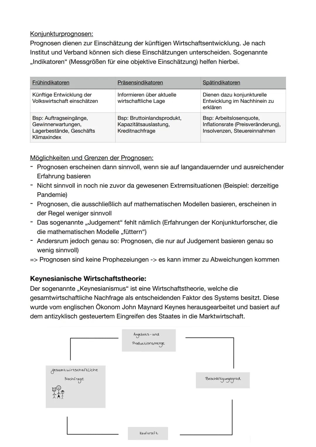 Konjunkturprognosen:
Prognosen dienen zur Einschätzung der künftigen Wirtschaftsentwicklung. Je nach
Institut und Verband können sich diese 