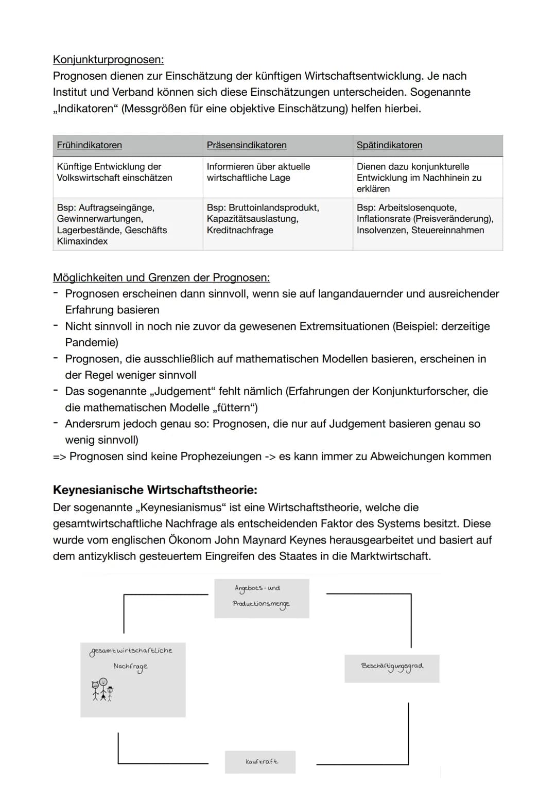 Konjunkturprognosen:
Prognosen dienen zur Einschätzung der künftigen Wirtschaftsentwicklung. Je nach
Institut und Verband können sich diese 