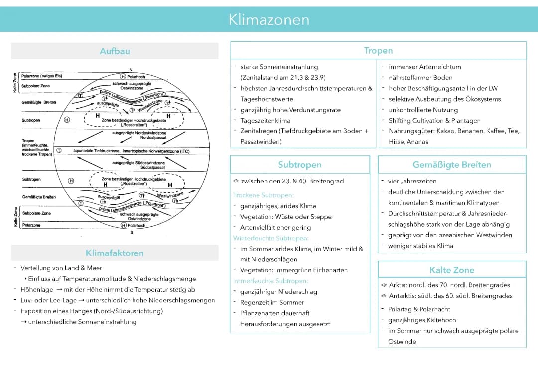 Entdecke die Klimazonen und Vegetationszonen: Abenteuer in Europa und weltweit