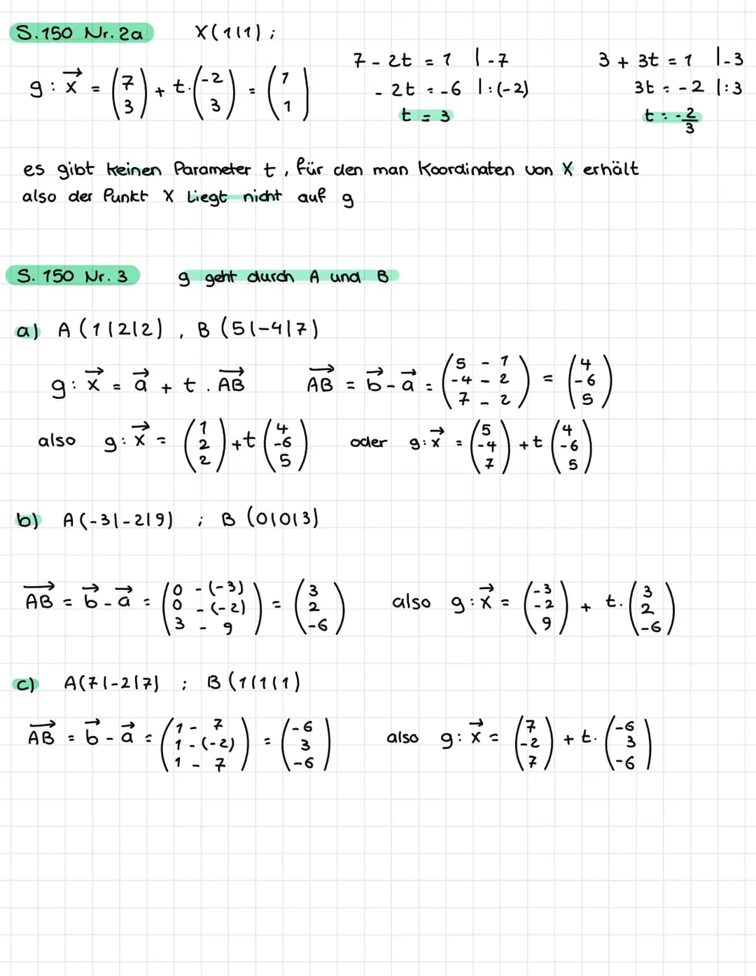 Nr. 13 c
AB-b-d
-Its 40
A (-21012) B (-²1513) C (²²/14 1 - 3 )
с
1-4
Nr. 14 b
una
AB=b-a
B
- 10 = r - 1
- 9 = r
S. 147 Nr. 20
F
Mbc
-2
ICFI=