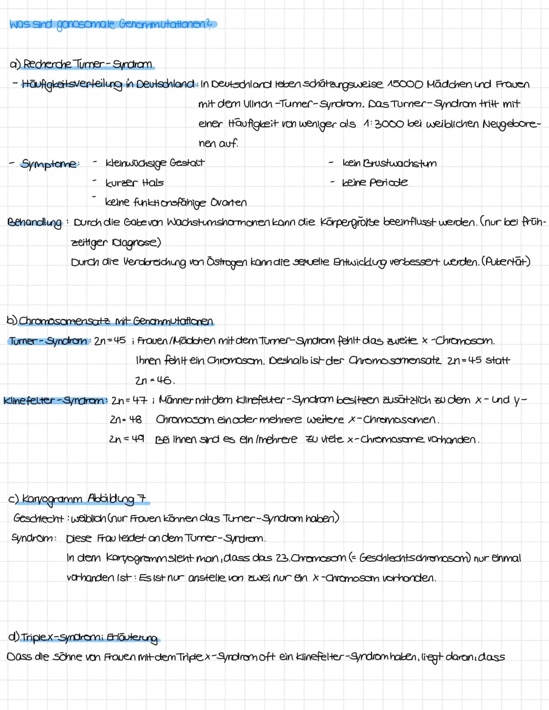 Was sind Genommutationen?
a) Definition. Genommutationen/numerische Chromosomenanamalien
Bei der Genommutation verändert sich die Anzahl der