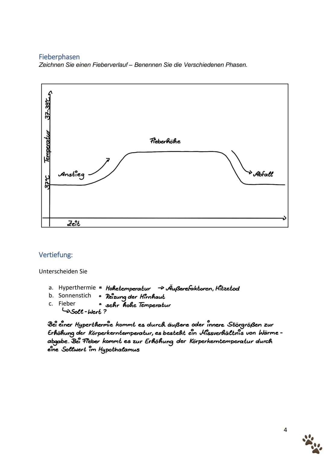 ### Körpertemperatur

Die Temperatur des Körpers ist nicht überall gleich. Am Bild unten sehen
Sie die durchschnittliche Temperatur an unter