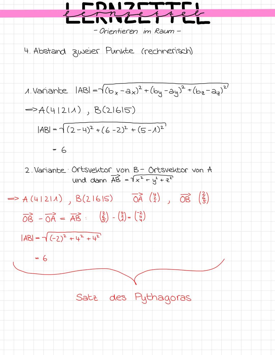 # LERNZETTEL

- Orientieren im Raum -

1. Kartesisches Koordinatensystem (KO-System) & Punkte/Objekte zeichnen

A. Punkte in der Ebene

Die 