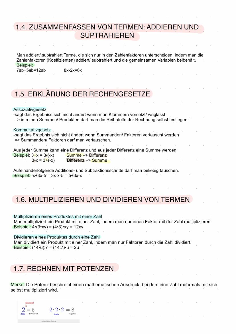 
<p>Terme und Gleichungen werden in der Mathematik häufig verwendet. Es ist wichtig, die Grundlagen zu verstehen, um komplexe mathematische 