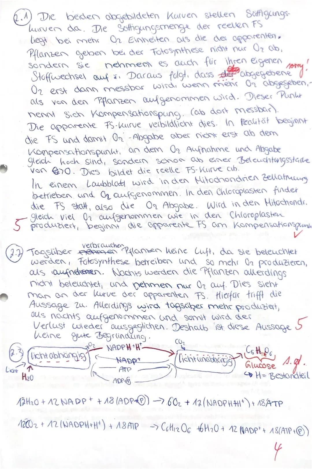 1.
1.2
1.3
Die Abhängigkeit der Fotosynthese von Temperatur und Beleuchtungsstärke /13/1
13/15 VP
Die Fotosynthese ist einer der wichtigsten