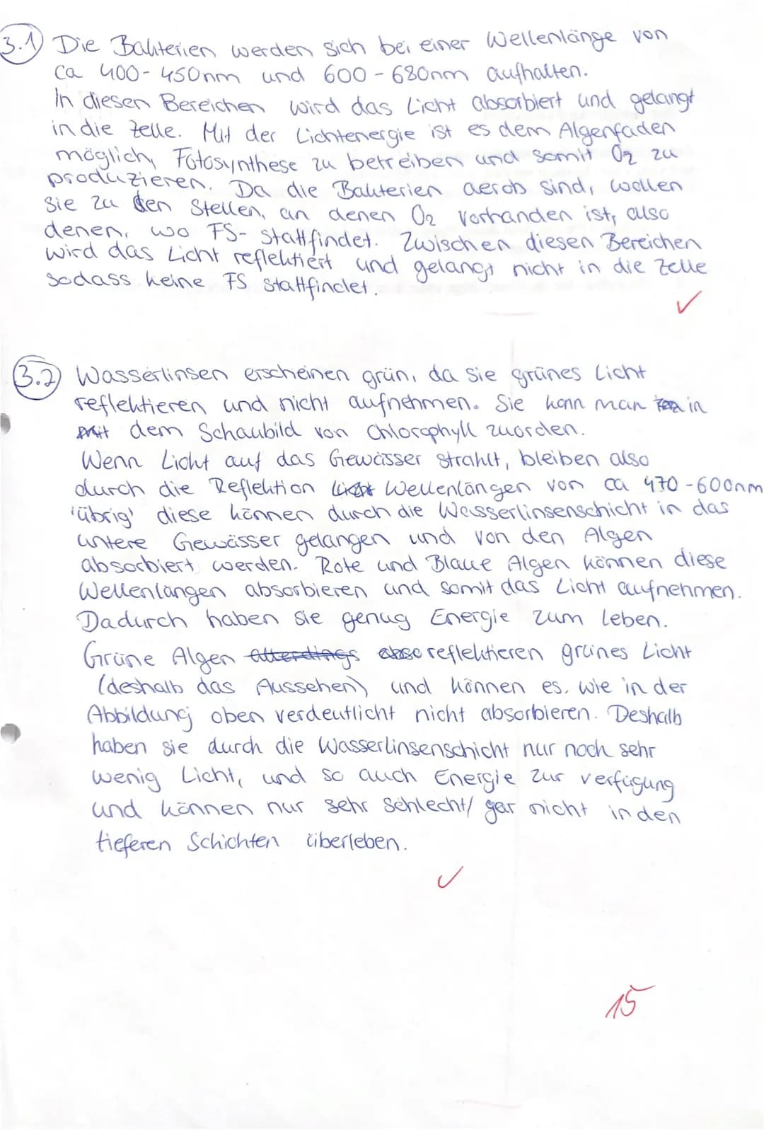 1.
1.2
1.3
Die Abhängigkeit der Fotosynthese von Temperatur und Beleuchtungsstärke /13/1
13/15 VP
Die Fotosynthese ist einer der wichtigsten