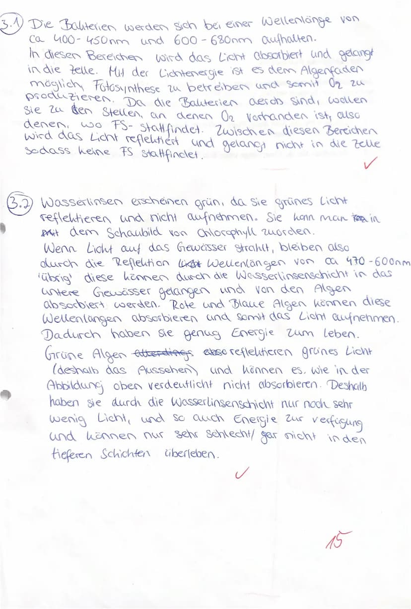 1.
1.2
1.3
Die Abhängigkeit der Fotosynthese von Temperatur und Beleuchtungsstärke /13/1
13/15 VP
Die Fotosynthese ist einer der wichtigsten