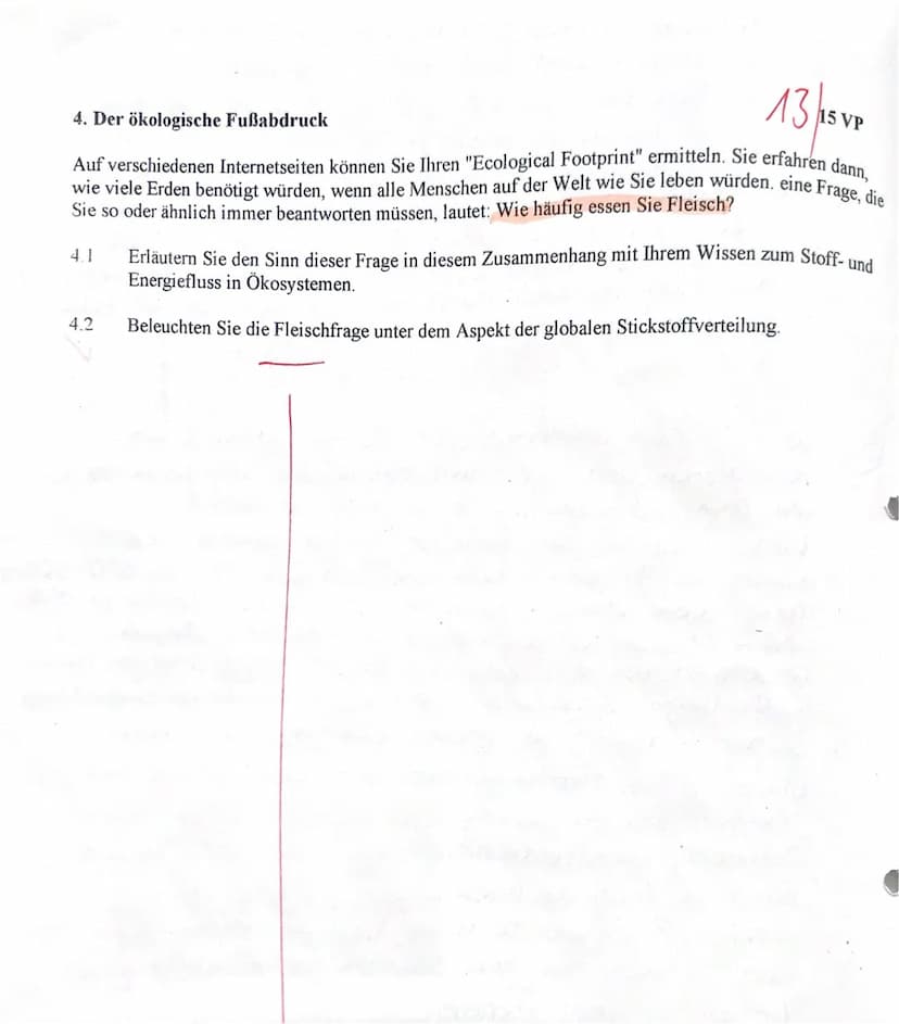 1.
1.2
1.3
Die Abhängigkeit der Fotosynthese von Temperatur und Beleuchtungsstärke /13/1
13/15 VP
Die Fotosynthese ist einer der wichtigsten