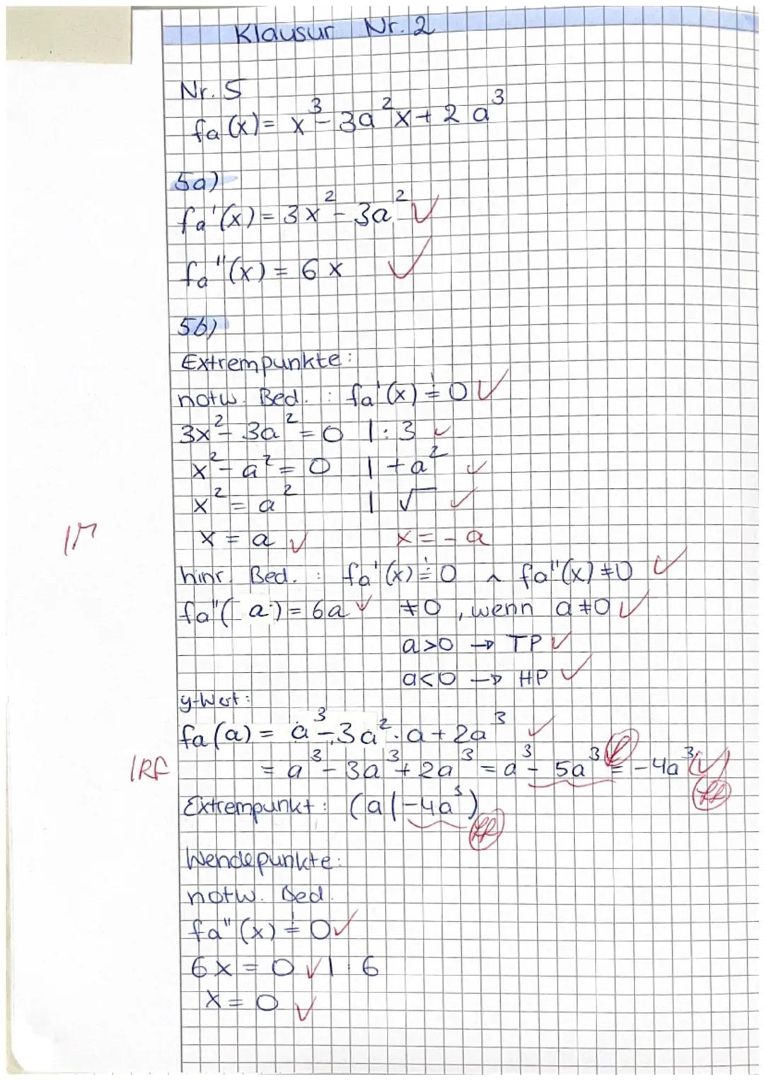 Klausur Nr. 2 - Teil ohne Hilfsmittel
Name:
Hilfsmittel: Keine
Arbeitszeit: maximal 45 Minuten
Hinweis: Achten Sie auf eine ordentliche und 