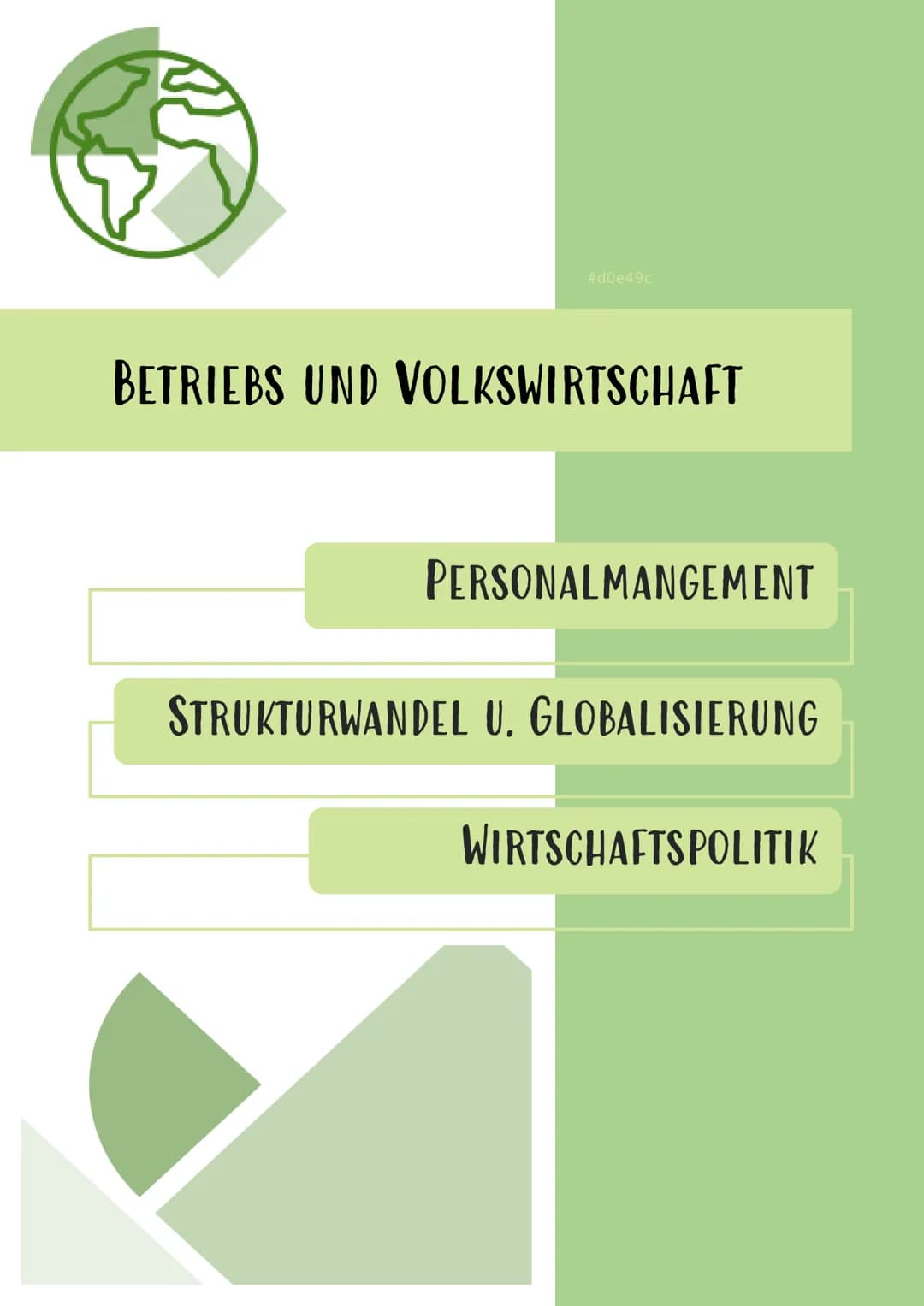 #d0e49c
BETRIEBS UND VOLKSWIRTSCHAFT
PERSONALMANGEMENT
STRUKTURWANDEL U. GLOBALISIERUNG
WIRTSCHAFTSPOLITIK PERSONALMANAGEMENT
Personalmanage