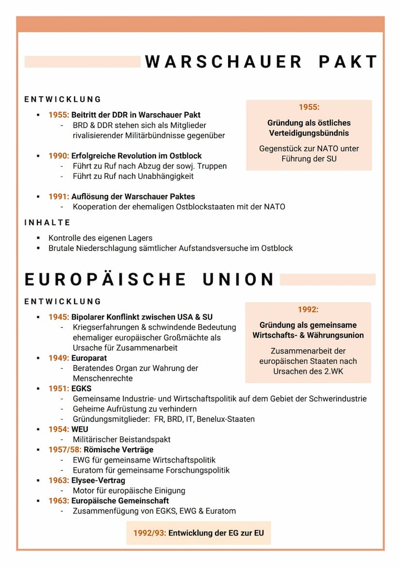 FRIEDENSSICHERUNG
WÄHREND BLOCKBILDUNG (1949-1991)
NATO (1949 - Heute)
Warschauer Pakt (1955 - 1991)
Bewegung der blockfreien Staaten (1955 