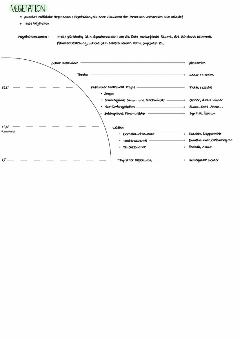 GRUNDLAGEN
Klimafaktoren:
.
•
geographische Breite
• am Nordpol ist es kälter als 2.3. am Äquator, da die gleiche Menge Sonnenstrahlen an de