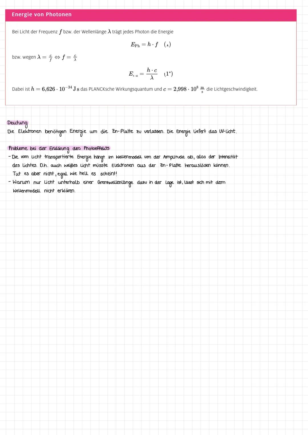 A
FOTOEFFEKT
Wiederholung
ELEKTROSKOP
(ZN)
X+ Elektroskop
zn
ungeladen/neutral
Ampere-
meter
Elektroskop
positiv geladen
Elektroskop bleibt 