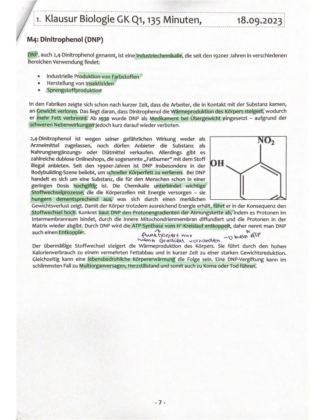 1. Klausur Biologie GK Q1, 135 Minuten,
M1: Pyruvatoxidation und Citratzyklus
NADH+H
NAD
COO
HỌ-CH
I
CH
I
COO
Malat
0000
H₂0
COO
CH
11
HC
CO