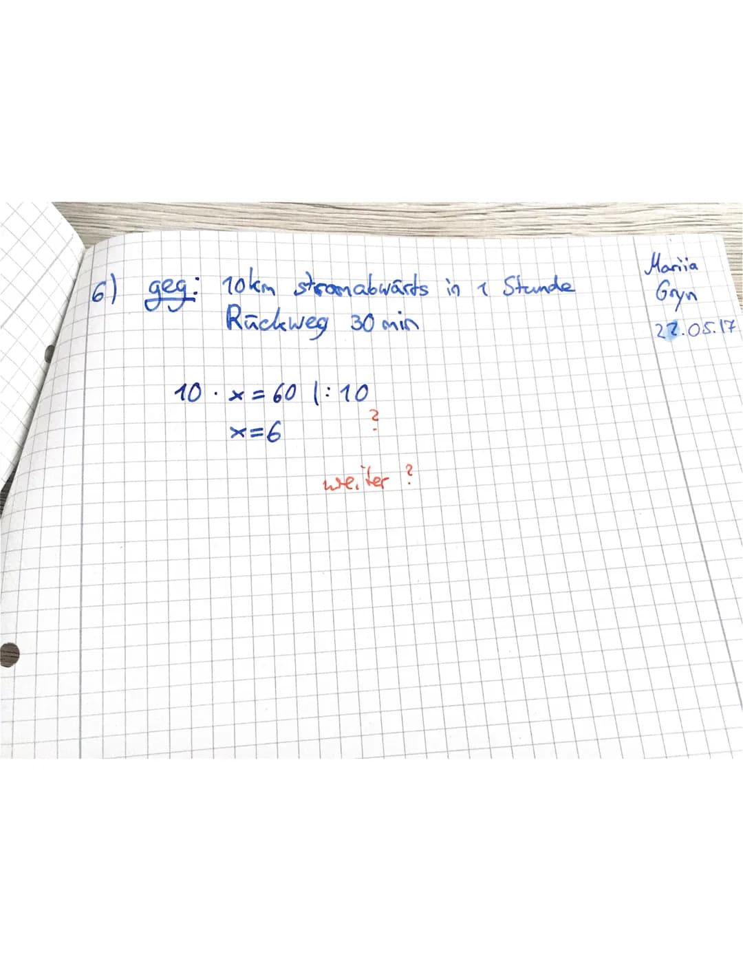 Name:
Mariia Gryn
Kooperative
Gesamtschule
Sittensen
Mathematikarbeit Nr. 4 im SJ 16/17 - Klasse 8b31
Datum: 8631
Aufgabe 1
In einer Urne be