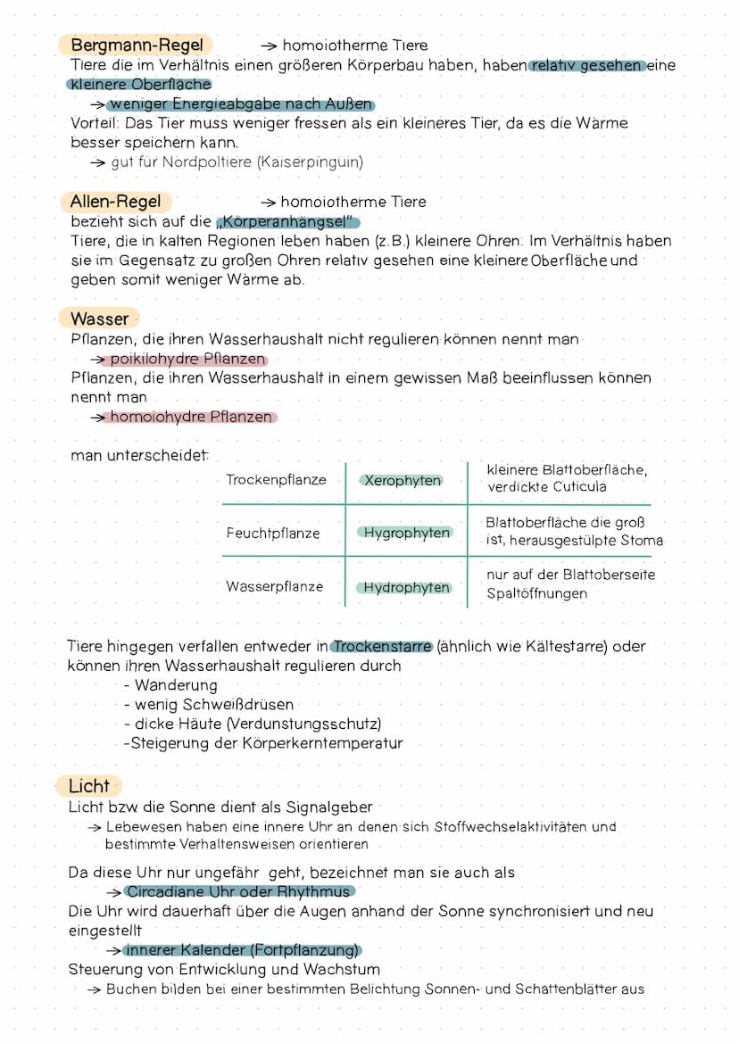 Ökologie- Abiotische Umweltfaktoren:
- bezeichnet Faktoren der unbelebten Welt
Temperatur
Licht
etc.
Sie kennzeichnen und schaffen den Leben