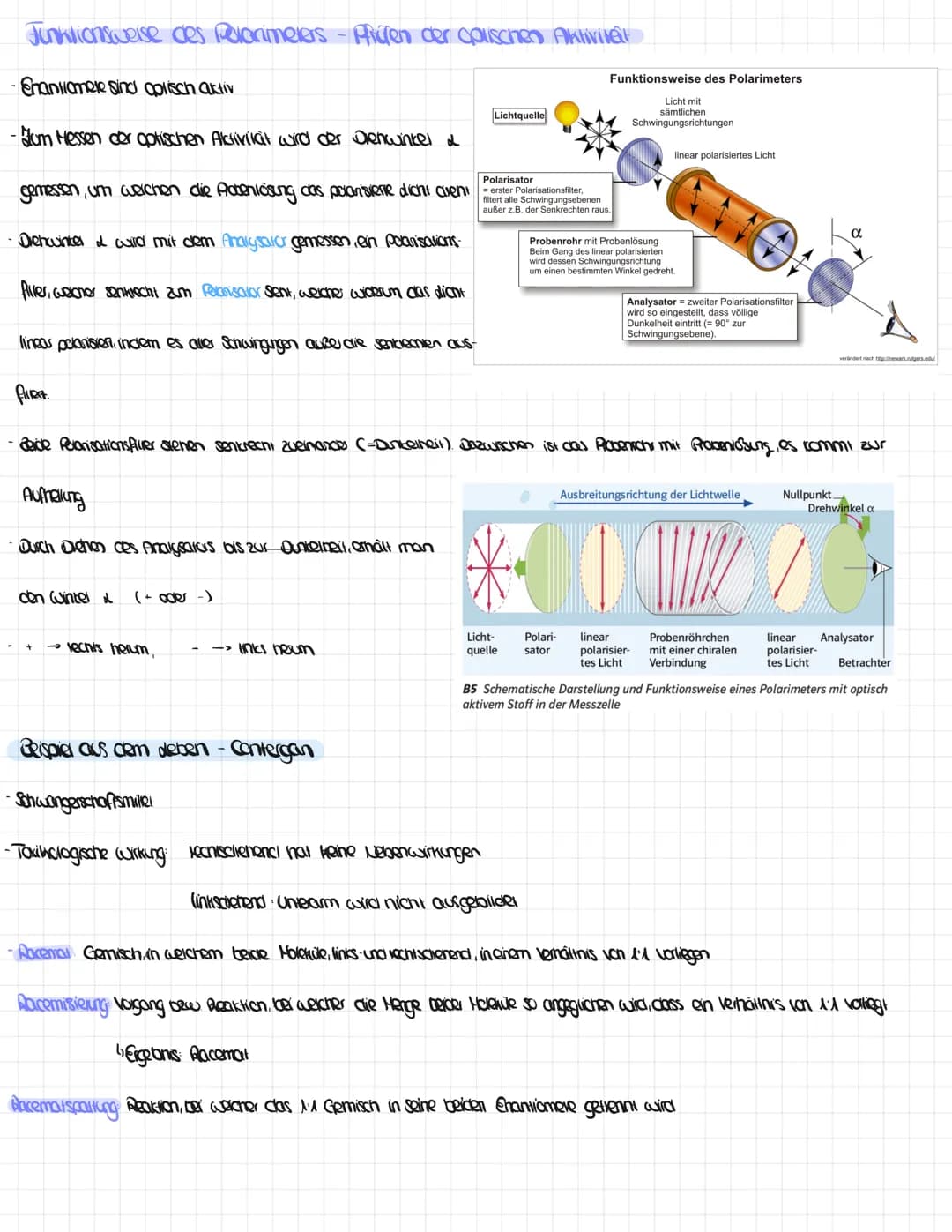 Chemie-Klausur Nr. 2 am 22.Mai 2023
11.5 Spiegelbildisomerie und optische Aktivität
- Chiralitat → wenn sich zwei Moleküle night cluich Dien