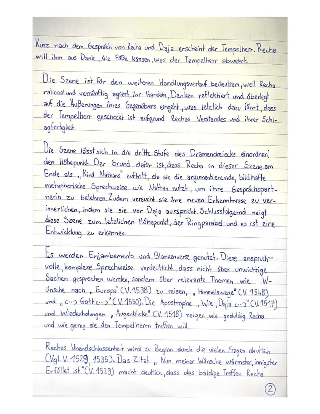 Klausur Nr.2 Berichtigung
Nathan der Weise & Szene 3.1.
Aufgabe 1
Der erste Auftritt des dritten Auszugs aus dem Drama, Nathan der Weise",
v