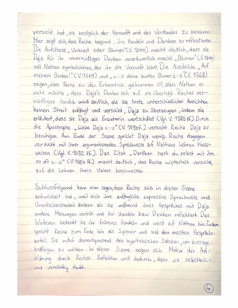 Klausur Nr.2 Berichtigung
Nathan der Weise & Szene 3.1.
Aufgabe 1
Der erste Auftritt des dritten Auszugs aus dem Drama, Nathan der Weise",
v