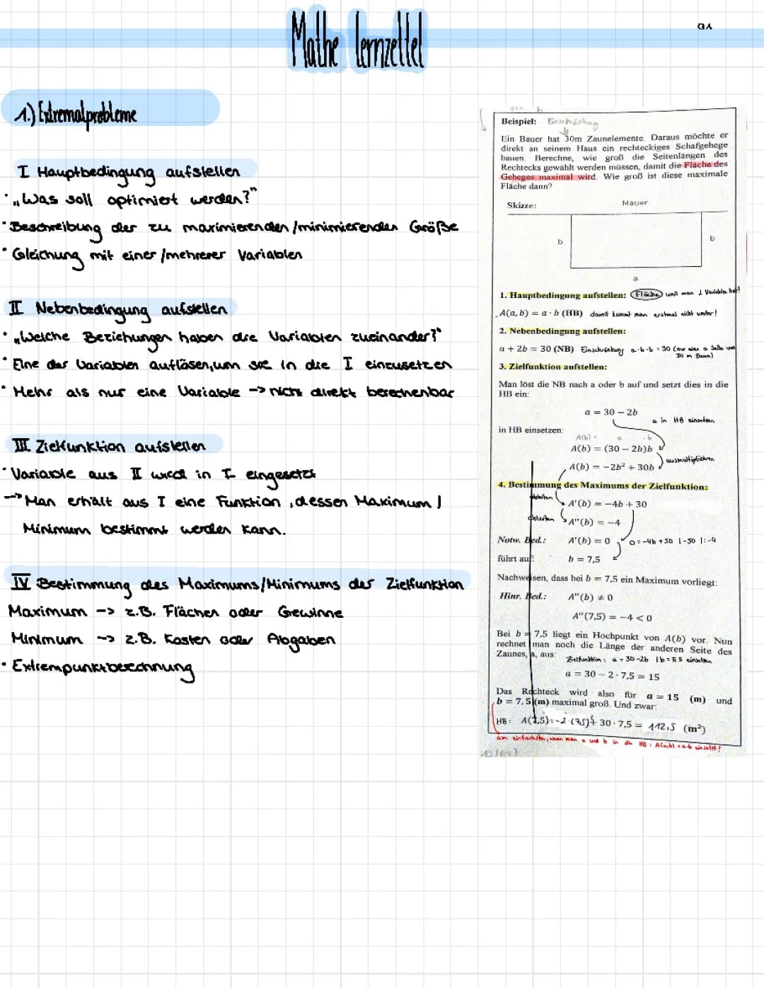 Extremalprobleme, Rekonstruktion von Funktionen, Exponentialfunktionen