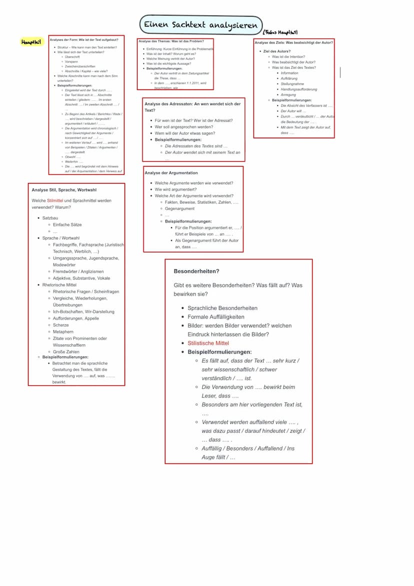 
<h2 id="einleitung">Einleitung</h2>
<p>In der Einleitung nennt man den Verfasser / die Verfasserin, den Titel, die Textsorte, das Thema sow