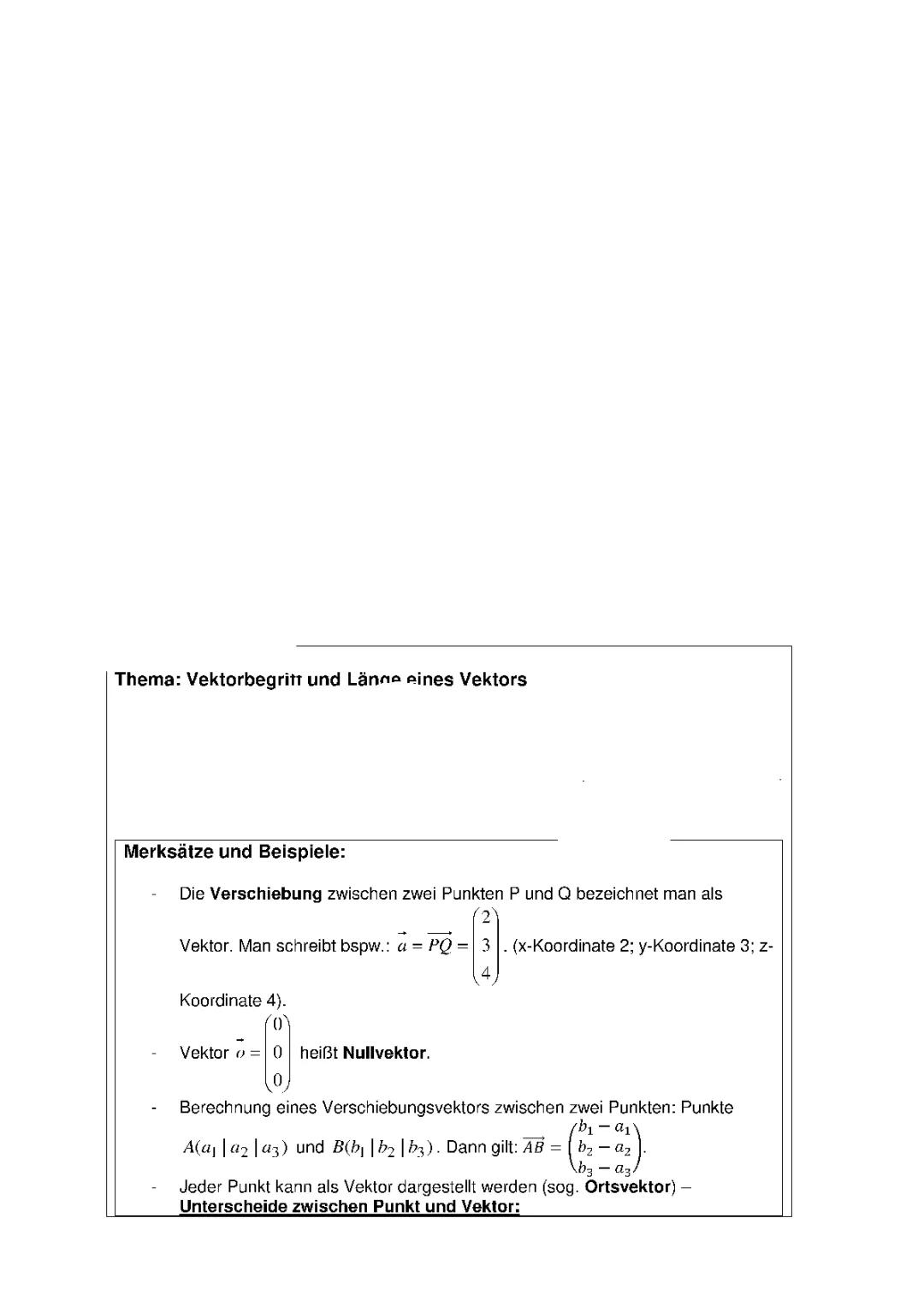 Vektoren verstehen: Länge, Winkel, und Orthogonalität