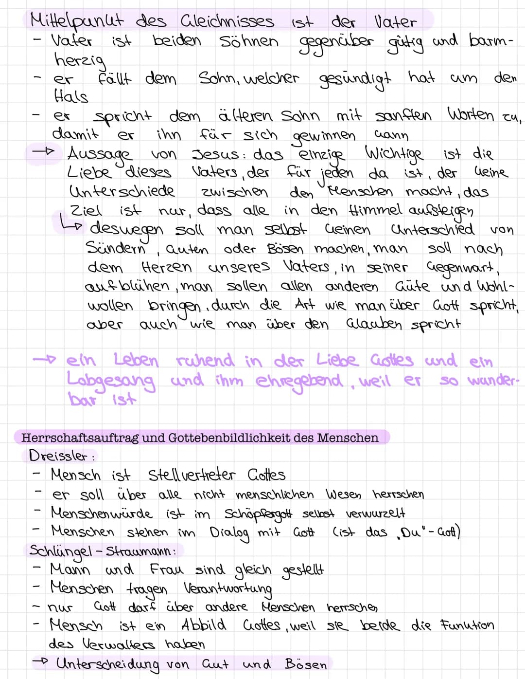 Altes Testament
Biblische Menschbild
"Golt schuf also den Menschen als sein Abbild; als Abbild Gottes
schuf er ihn. Als Mann und Frau schufe