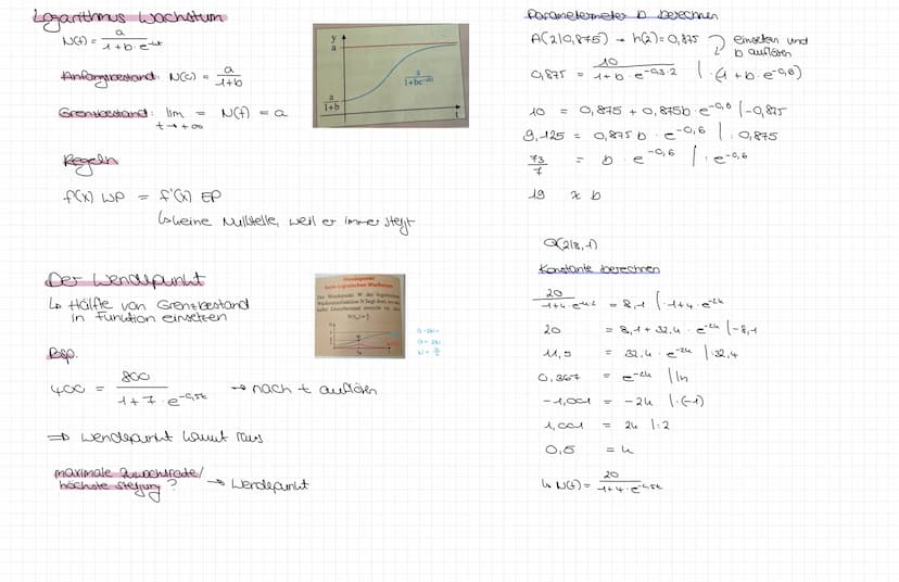 Themen
- Begrenztes Wachstum ✓
✓
- Abluühlungsprozess
Logarithmus-Wachstum
6 der Wendepunkt
- Funktionsscharen
Is Millstellen (Falluntersche