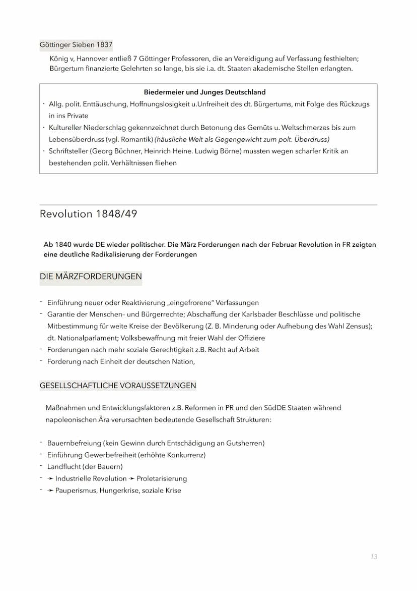 Auf dem Weg zur Revolution 1848/49
Das Wartburgfest 1817
Warum: Enttäuschung der Ergebnisse vom Wiener Kongress
Wer:
Wo:
Was:
Folge: Misstra