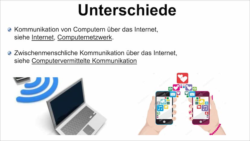 €!
[+((
|
30
Kommunikation im Internet Unterschiede der Kommunikation im Internet
Arten der Kommunikation im Internet
Funktionsweise
Vorteil