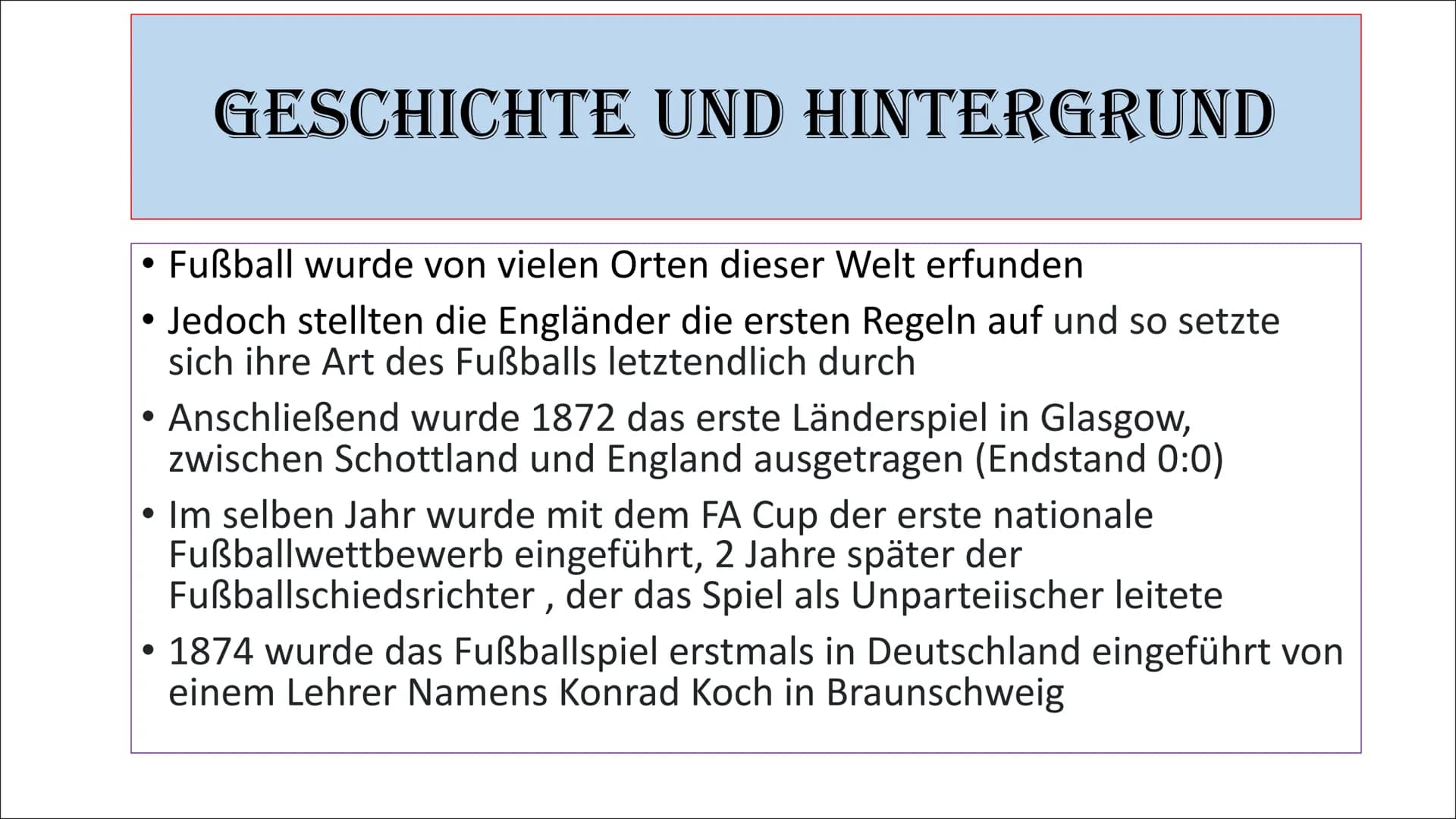 FUBBALL
Präsentation von Dorina
Di sala
SELECT INHALT
Infos
Geschichte und Hintergrund
Berühmte Sportler
Sportunterricht FO
Varisade
DERBY
B