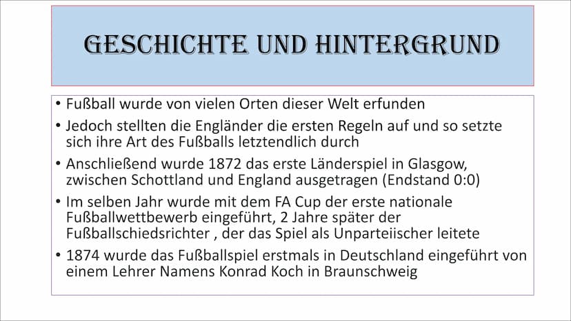 FUBBALL
Präsentation von Dorina
Di sala
SELECT INHALT
Infos
Geschichte und Hintergrund
Berühmte Sportler
Sportunterricht FO
Varisade
DERBY
B